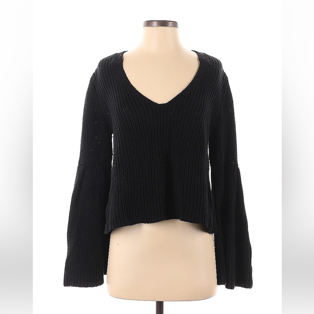 Free people black oversized sweater